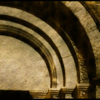 detail of arches, waxed negative